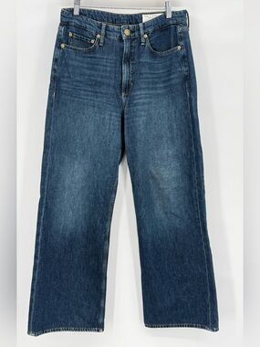 Rag & Bone Logan Wide Leg Jeans Annalise 100% Cotton Relaxed Women’s Size 27